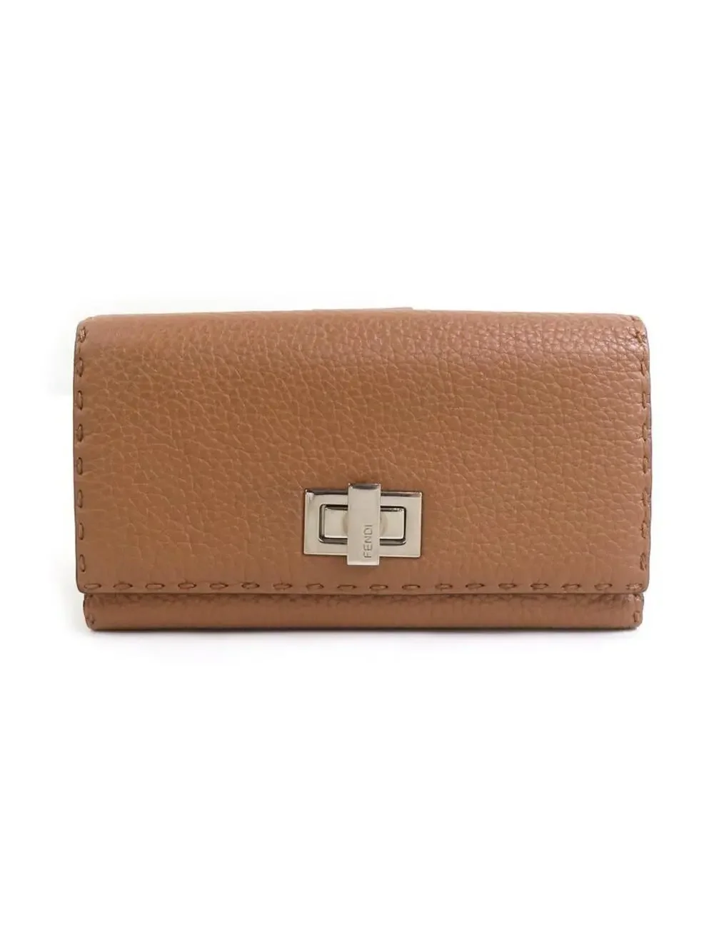 Auth Fendi Selleria Bifold Long Wallet #280353F17B
